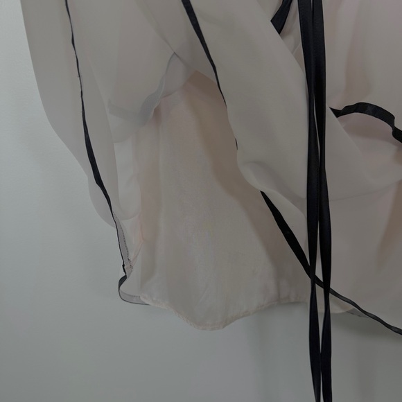 Jessica McClintock - Black and Light Pink Tiered Dress - Picture 8 of 12